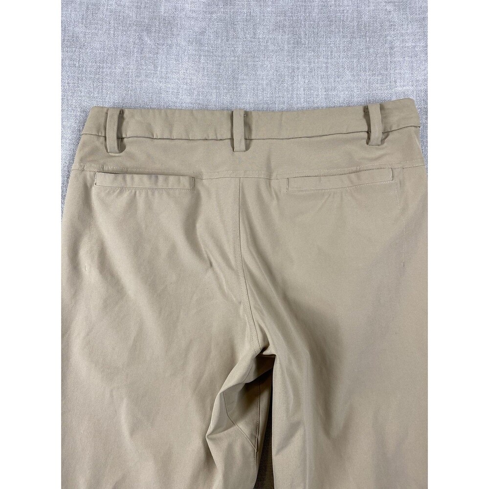 Lululemon Shorts Mens 35 Beige Stretch Tech Chino 10" Inseam Golf Gym Casual - Picture 8 of 10
